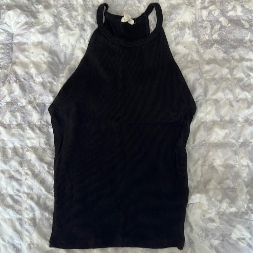 Black tank top